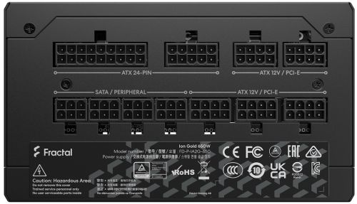 Блок питания ATX Fractal Design FD-P-IA2G-650 650W, APFC, 80PLUS Gold, 140mm fan - фото 3