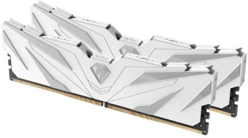 Модуль памяти DDR5 32GB (2*16GB) Netac NTSWD5P48DP-32W Shadow II PC5-38400 4800MHz CL40 1.1V white with radiator