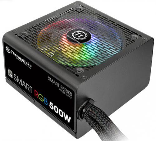 Блок питания ATX Thermaltake Smart RGB 500W PS-SPR-0500NHSAWE-1 aPFC, 120mm FAN, КПД 80+, Ret