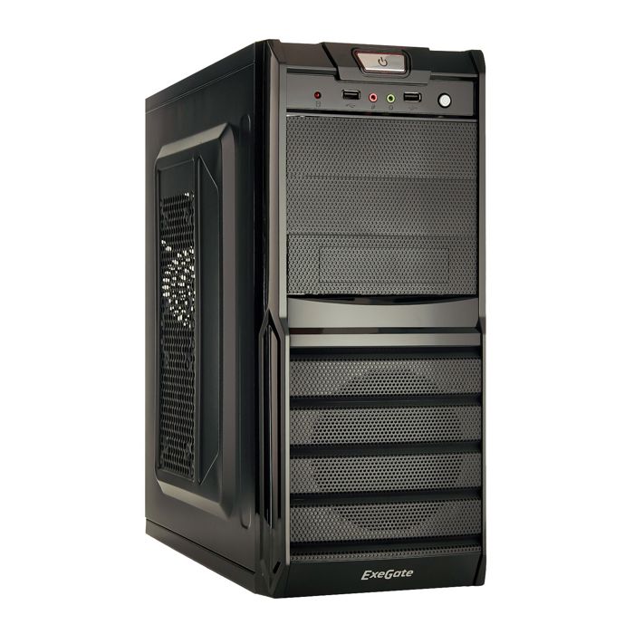 

Корпус ATX Exegate XP-329S EX278396RUS miditower, XP400, 120mm, 2*USB, Audio, black, XP-329S