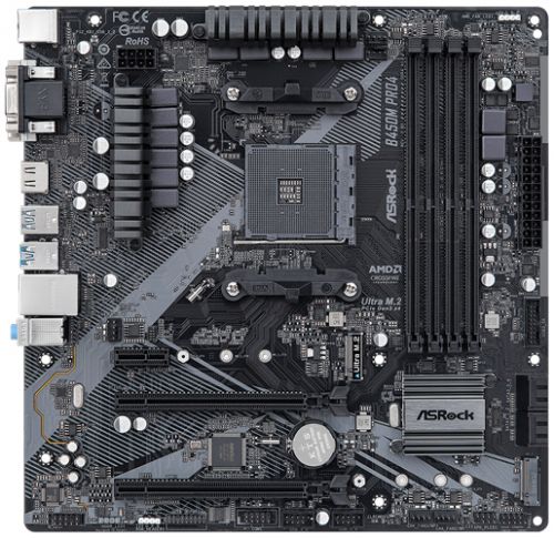 Материнская плата mATX ASRock B450M PRO4 R2.0