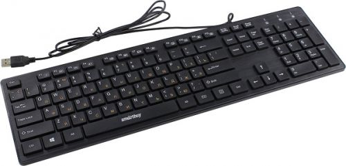 Клавиатура SmartBuy ONE 232 SBK-232H-K мультимедийная с USB хабами, USB, черная