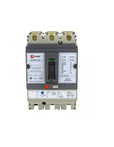 

Автоматический выключатель EKF mccb99C-160-125, mccb99C-160-125
