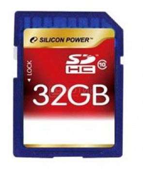 Карта памяти 32GB Silicon Power SP032GBSDH010V10 Secure Digital Card SDHC Class10