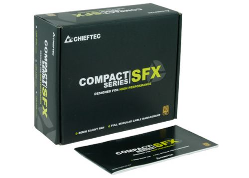 Блок питания SFX Chieftec CSN-450C (450W, Active PFC, 80mm fan, 80 PLUS GOLD, Full Cable Management) Retail