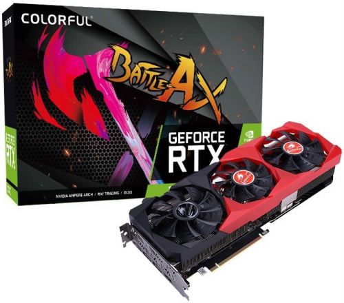 Видеокарта PCI-E Colorful GeForce RTX 3070 RTX 3070 NB-V 8GB GDDR6 256bit 8nm 1500/14000MHz 2*HDMI/2*DP