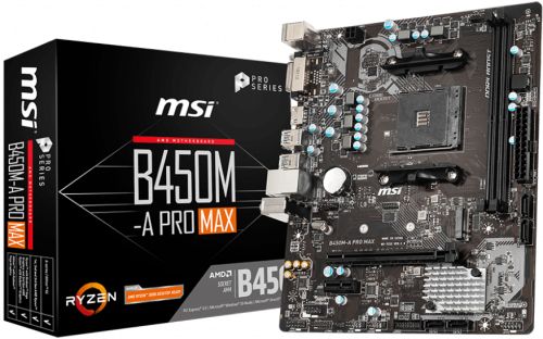 Материнская плата mATX MSI B450M-A PRO MAX