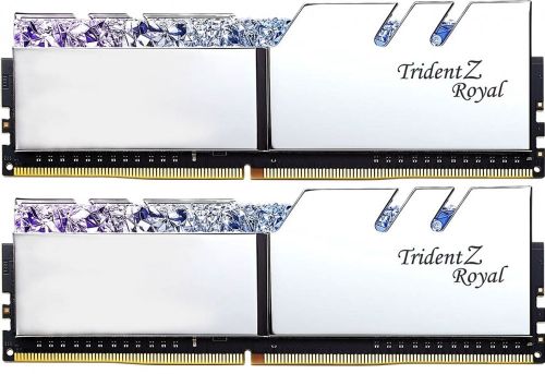 Модуль памяти DDR4 64GB (2*32GB) G.Skill F4-4000C18D-64GTRS Trident Z Royal silver PC4-32000 4000MHz CL18 радиатор 1.4V