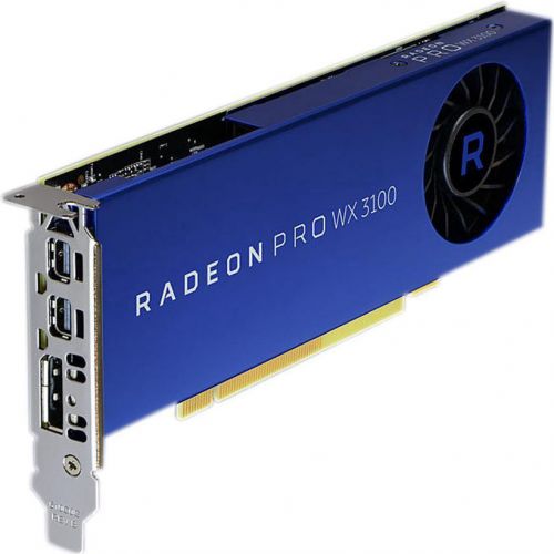 Видеокарта PCI-E AMD Radeon Pro WX 3100 100-505999 4GB GDDR5 2-MDP / 1-DP PCIE 3.0 - фото 1