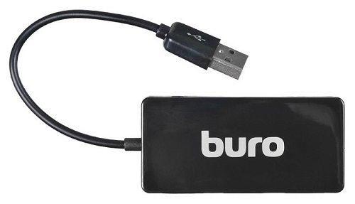 Разветвитель USB 2.0 Buro BU-HUB4-U2.0-SLIM