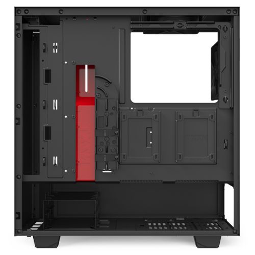 Корпус ATX NZXT H510 black/red, без БП, закаленное стекло, fan 2x120mm, 2xUSB 3.1 (Type-A/Type-С), audio CA-H510B-BR - фото 5