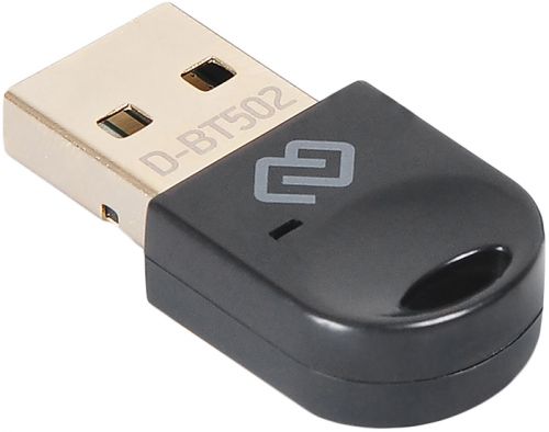 Адаптер USB Digma D-BT502 bluetooth 5.0+EDR class 1.5 20м черный