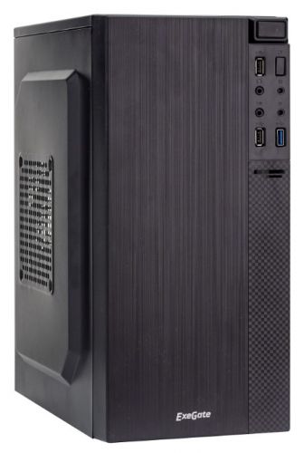 

Корпус mATX Exegate BAA-104U2-350W-8 Minitower, БП AAA350 с вент. 8см, 1*USB+2*USB3.0, аудио, черный, BAA-104U2-350W-8