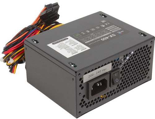 Блок питания SFX AeroCool SX-400 4713105957358 400W 24-Pin SFX , 4+4-Pin, 3x SATA, 1x MOLEX, 80mm fan