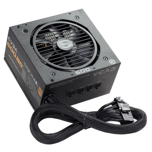 

Блок питания ATX EVGA 600 BQ 110-BQ-0600-K2 600W, active PFC, 80+ Bronze, 120mm fan, semi modular RTL, 600 BQ