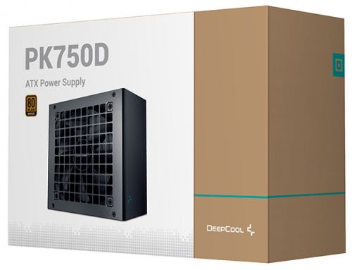 Блок питания ATX Deepcool PK750D 750W, Active PFC+DC to DC, 80PLUS Bronze, 120mm fan RET