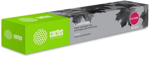 Картридж Cactus CS-EXV34BK черный (23000стр.) для Canon IR Advance C2030L/C2030i/C2020L/C2020i