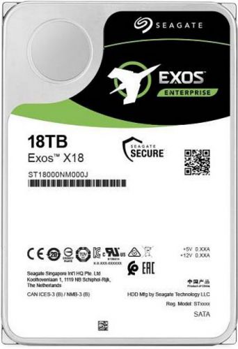 Жесткий диск 18TB SATA 6Gbs Seagate ST18000NM000J 35 Exos X18 7200rpm 256MB 27734₽