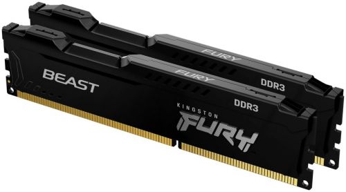 Модуль памяти DDR3 8GB (2*4GB) Kingston FURY KF316C10BBK2/8 Beast Black 1600MHz CL10 1RX8 1.5V 240-pin 4Gbit