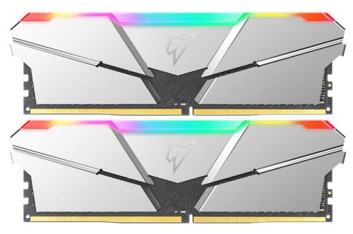 Модуль памяти DDR4 16GB (2*8GB) Netac NTSRD4P32DP-16S Shadow RGB PC4-25600 3200MHz CL14 1.35V silver with radiator