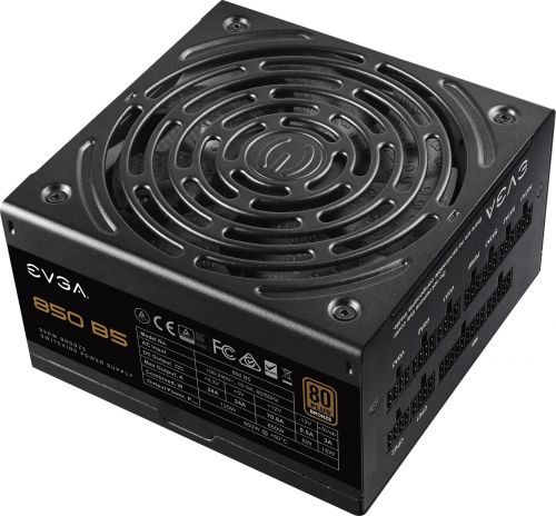 Блок питания ATX EVGA 850 B5 220-B5-0850-V2 850W, 80Plus Bronze, 135mm fan RTL