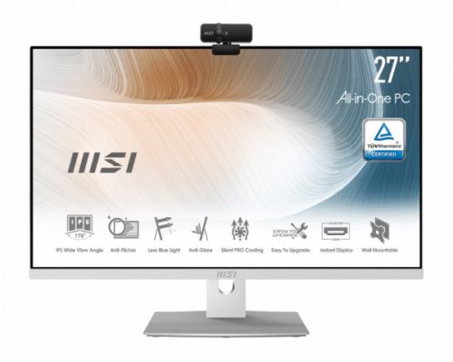 

Моноблок 27'' MSI Modern AM271P 11M-600XRU 9S6-AF8112-643 i5-1135G7/8GB/512GB SSD/ris Xe Graphics/FHD IPS/WiFi/BT/noOS/white, Modern AM271P 11M-600XRU