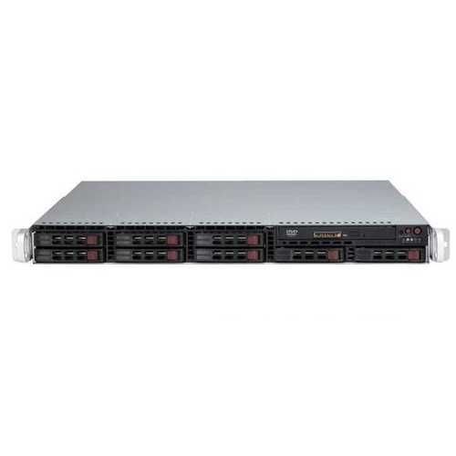 Корпус серверный 1U Supermicro CSE-113MFAC2-R804CB (8*2.5" HS SAS/SATA drive bays, 2*800W) - фото 1