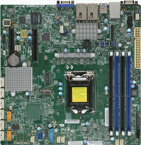 

Материнская плата mATX Supermicro MBD-X11SSH-TF-O LGA1151, C236, 4xDDR4, 8xSATA3 SATA RAID, iX550, 2х10GgbEth, Ret, MBD-X11SSH-TF-O