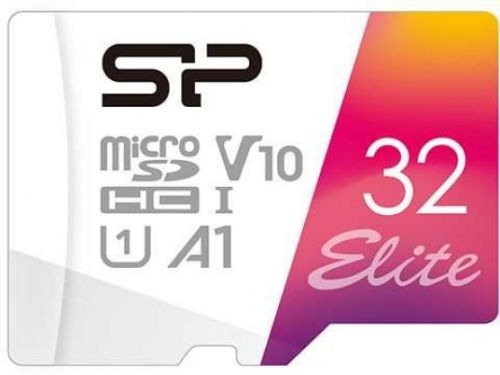 Карта памяти 32GB Silicon Power SP032GBSTHBV1V20SP microSDHC Class 10 UHS-I U3 100 Mb/s Elite A1 (SD адаптер)
