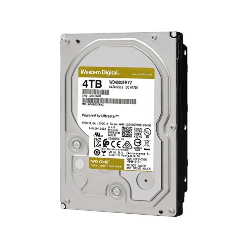Жесткий диск 4TB SATA 6Gb/s Western Digital WD4003FRYZ 3.5" WD Gold 7200rpm 256MB