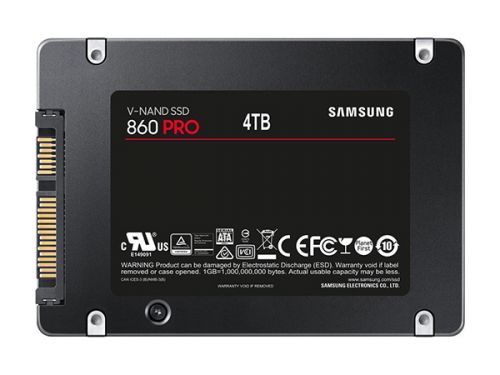 Накопитель SSD 2.5'' Samsung MZ-76P4T0BW 860 PRO 4TB SATA III (6Gb/s) MLC 560/530MB/s IOPS 100K/90K MTBF 2M - фото 4