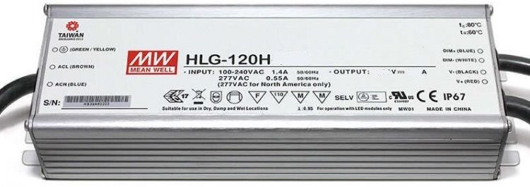 They mean well. Meanwell HLG-150h-24a. HLG-100h-24b AC/DC. HLG-120h-24. HLG-120h-24b.