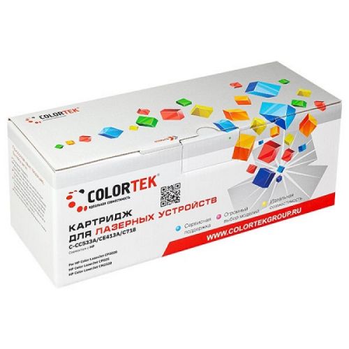 

Картридж Colortek CT-CC533A/CE413A/CF383A/C718, CT-CC533A/CE413A/CF383A/C718