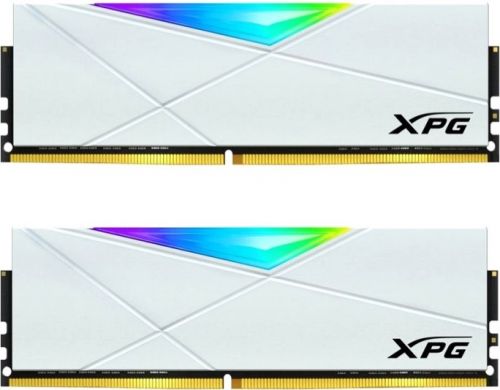 Модуль памяти DDR4 16GB (2*8GB) ADATA AX4U36008G18A-DW50 XPG SPECTRIX D50 RGB white PC4-28800 3600MHz CL18 радиатор 1.35V RTL