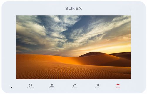 Видеодомофон Slinex SM-07MN (White) цветной, настенный, 7" цветной IPS TFT LCD дисплей 16:9, разрешение экрана 1024х600