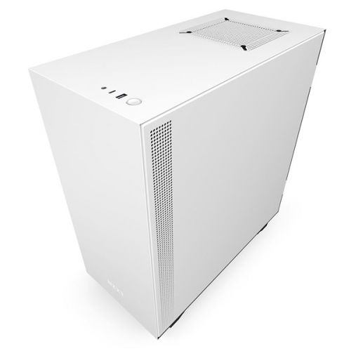 Корпус ATX NZXT H510i white/black, без БП, закаленное стекло, fan 2x120mm, LED-подсветка, 2xUSB 3.1 (Type-A/Type-С), audio CA-H510I-W1 - фото 2