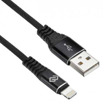 Кабель интерфейсный Digma 1084576 USB (m)-Lightning (m) 2м черный