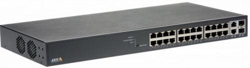 Коммутатор Axis T8524 POE+ NETWORK SWITCH 01192-002 управляемый гигабитный коммутатор PoE+. 2 SFP/RJ45 uplink порта и 24 PoE+ портов с общей мощностью