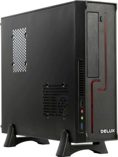 Корпус mATX Delux H308 черный, БП 300W, USB 3.0, audio - H308_300 (H308 - H308_300)