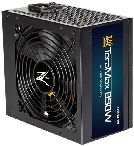 Блок питания ATX Zalman TeraMax 850W, APFC, 120mm fan, 80+ Gold, full modular, Retail