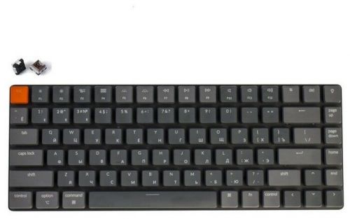 Клавиатура Wireless Keychron K3 ультратонкая, 84 клавиши, RGB подстветка, brown switch, алюминиевый корпус, серая