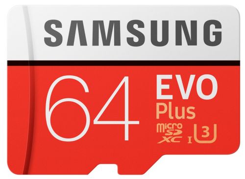 

Карта памяти 64GB Samsung MB-MC64GA/RU MicroSDXC Class10 UHS-I EVO+ V2 (SD adapter), MB-MC64GA/RU