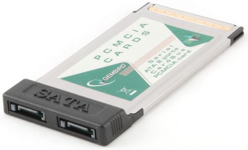 Адаптер Gembird PCMCIA-SATA2 CardBus PCMCIA на 2 SATA порта