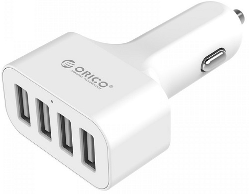 

Зарядное устройство автомобильное Orico UCH-4U-WH 4*USB 5V/2.4A, white, UCH-4U-WH