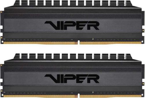 Модуль памяти DDR4 16GB (2*8GB) Patriot Memory PVB416G360C7K Viper 4 Blackout PC4-28800 3600Mhz CL17 радиатор 1.35V retail