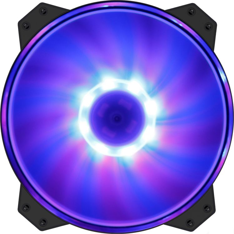 

Вентилятор для корпуса Cooler Master MasterFan MF200R RGB R4-200R-08FC-R1 90 фут3/мин, 28 дБ, 200 x 200 x 25mm, MasterFan MF200R RGB