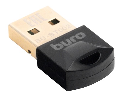 Адаптер Bluetooth Buro Buro BU-BT502 BT 5.0+EDR class 1.5 20м черный