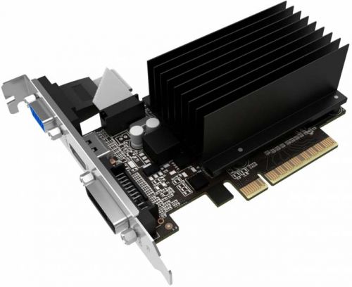 Видеокарта PCI-E Palit GeForce GT 710 NEAT7100HD46-2080H Bulk 2GB GDDR3 64bit 28nm 954/1600MHz DVI-D(HDCP)/HDMI/VGA OEM - фото 1
