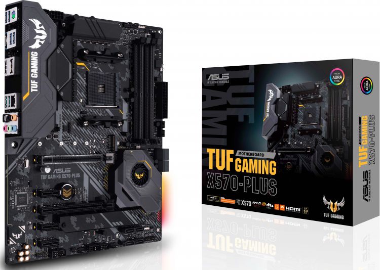 

Материнская плата ATX ASUS TUF GAMING X570-PLUS 90MB1180-M0EAY0 (AM4,AMD X570,4*DDR4,8*SATA 6G RAID,2*M.2,4*PCI-E,7.1CH,Glan,8*USB3.2/Type-C/HDMI/DP), TUF GAMING X570-PLUS