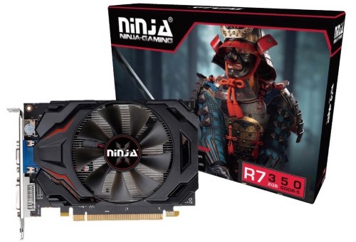 

Видеокарта PCI-E Sinotex Radeon R7 350 AHR735025F 2GB GDDR5 128bit 28nm 800/3400MHz DVI/HDMI/CRT RTL, Radeon R7 350